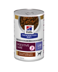 Hill' s Prescription Diet i/d Low Fat spezzatino per cani aromatizzato con pollo e verdure da 354 gr 